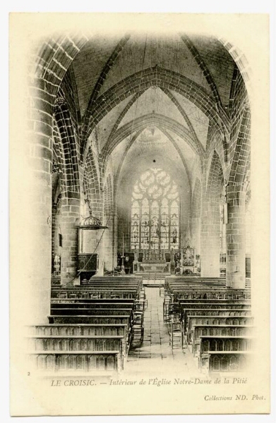 LE CROISIC. - Intérieur de l'Eglise Notre-Dame de la Pitié