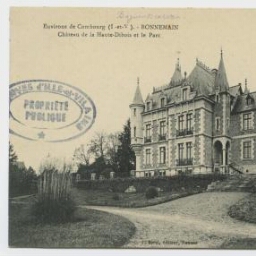Environs de Combourg (I.-et-V.). Bonnemain. Château de la Haute-Dibois et le parc.