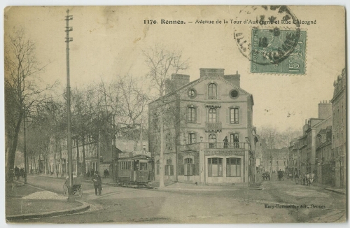 RENNES - Avenue de la Tour d'Auvergne et Rue Chicogné