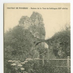 Château de Fougères - Ruines de la Tour de Coëtlogon (XIIe siècle).