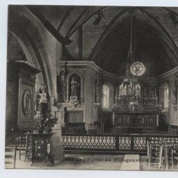 Intérieur de l'Eglise de Plougourvest (F.)