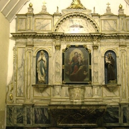 Retable dédié au Rosaire de l'église Notre-Dame