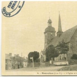 Nouvoitou (I.-et-V.). L'Eglise et la Place.