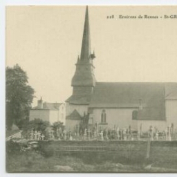 Environs de Rennes - SAINT-GREGOIRE - L'Eglise et le Cimetière