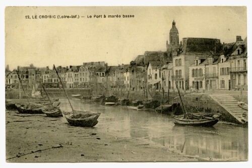 LE CROISIC (Loire-Inf.) - Le Port à marée basse