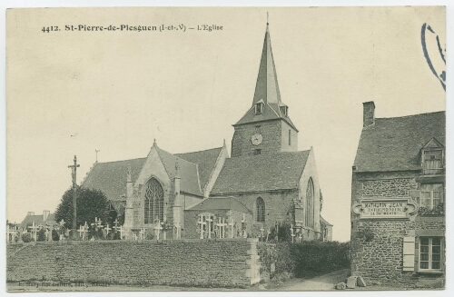 St-Pierre-de-Plesguen (I.-et-V.) - L'Eglise.
