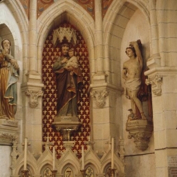 Retable dédié à saint Jospeh de l'église Saint-Pierre et Saint-Paul