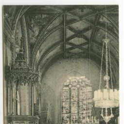 Rennes (I.-&-V.) - Eglise St-Laurent (Intérieur) Autel et vitrail du XVIḞ siècle - A. B.