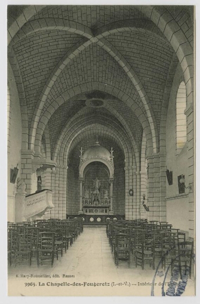 La Chapelle-des-Fougeretz (I.-et-V.) - Intérieur de l'Eglise.