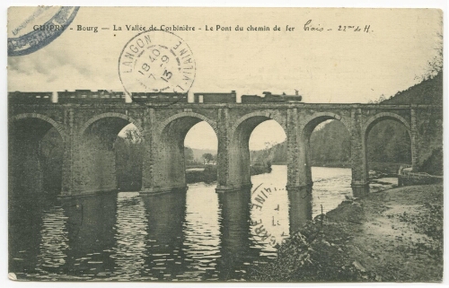 GUIPRY - Bourg - La Vallée de Corbinière - Le Pont du chemin de fer.