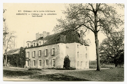 ABBARETZ - Château de la Jahotière Sud-Ouest