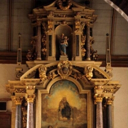 Retable dédié au Rosaire de l'église Saint-Pierre-et-Saint-Paul