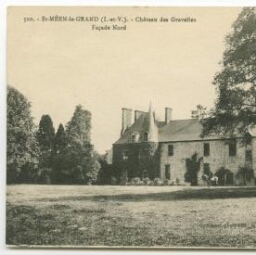 St-MEEN-le-GRAND (I.-et-V.) - Château des Gravelles. Façade Nord.