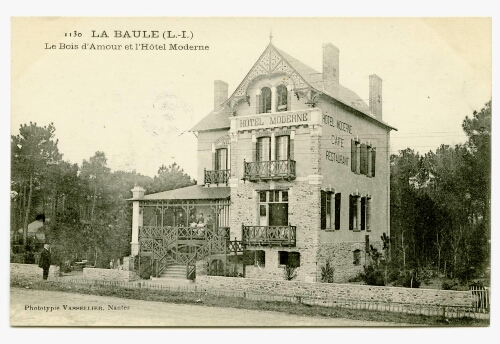 LA BAULE (L.-I.) Le Bois d'Amour et l'Hôtel Moderne