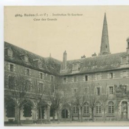 Redon (I.etV.). - Institution St-Sauveur - Cour des Grands