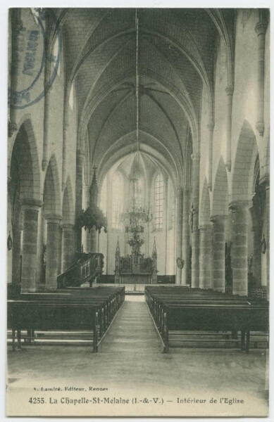 La Chapelle-St-Melaine (I.-et-V.) - Intérieur de L'Eglise.
