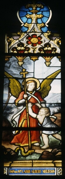 Verrière de l'ange gardien de l'église Saint-Martin