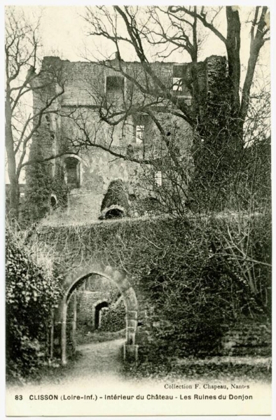 CLISSON (Loire-Inf.) - Intérieur du Château - Les Ruines du Donjon