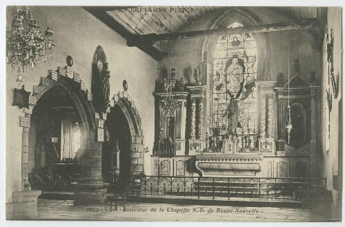 Uzel. - Intérieur de la Chapelle N.-D. de Bonne-Nouvelle