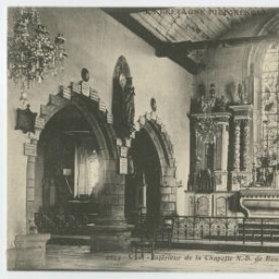 Uzel. - Intérieur de la Chapelle N.-D. de Bonne-Nouvelle
