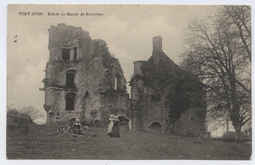 PONT-AVEN.- Ruines du Manoir de Rustéphan