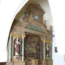 Retable de l'autel Sud de l'église Saint-Médard et Saint-Jean-Baptiste