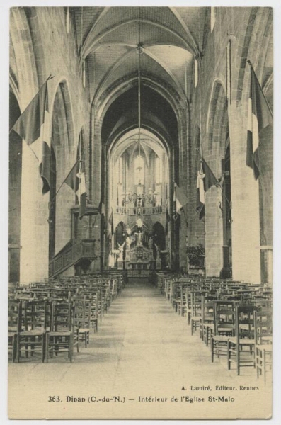 DINAN (C.-du-N.) - Intérieur de l'Eglise St-Malo