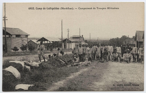 Camp de Coëtquidan (Morbihan) - Campement de Troupes africaines.