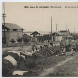 Camp de Coëtquidan (Morbihan) - Campement de Troupes africaines.