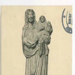 Paimpont (I.-et-V.) - Statue en bois représentant Ste-Anne