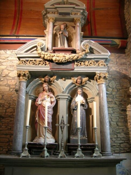 Retable dédié à saint Fiacre de l'église Saint-Martin
