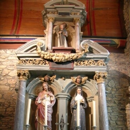 Retable dédié à saint Fiacre de l'église Saint-Martin