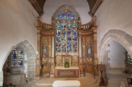 Retable de l'autel principal de l'église Saint-Ouen