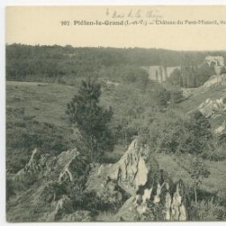 Plélan-le-Grand (I.-et-V.) - Château du Pont-Musard, vu de la Vallée de Roca.