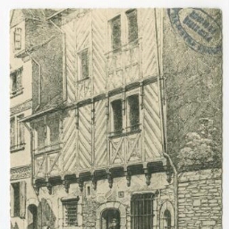 Le vieux RENNES - Maison de la rue Saint-Yves, du XVIe (par Busnel.)
