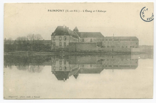 PAIMPONT (Il.-et-Vil.) - L'Etang et l'Abbaye.