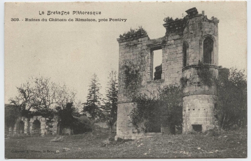 Ruines du Château de Rimaison, près Pontivy.