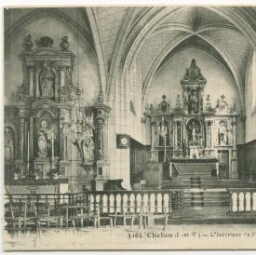 Chelun (I.-et V.) - L'Intérieur de l'Eglise. Le Choeur.