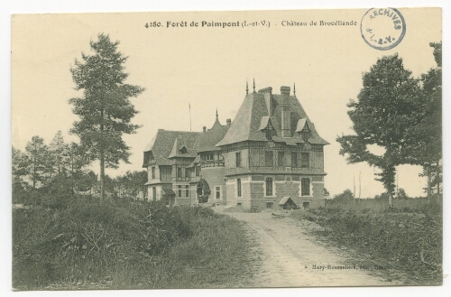Forêt de Paimpont (I.-et-V.) - Château de Brocéliande.