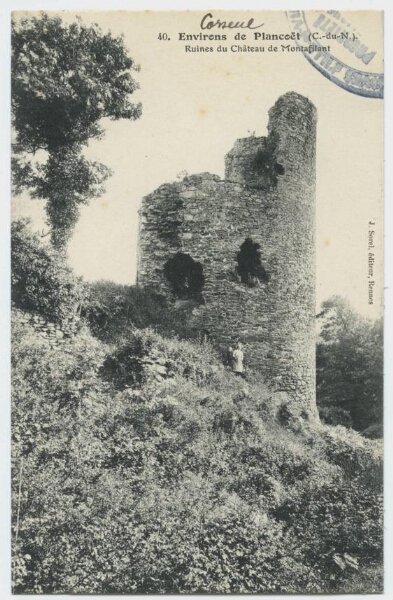 Environs de Plancoet (C.-du-N.) Ruines du Château de Montafilant