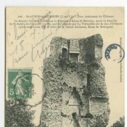 St-AUBIN-du-CORMIER (I.-et-V.).- La Tour intérieure du château.