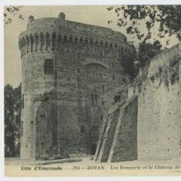 DINAN. - Les remparts et Le Château de la Duchesse Anne. ND Phot