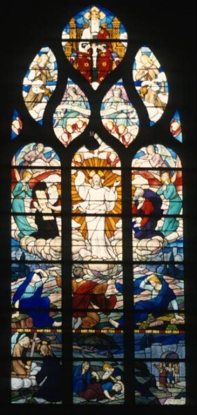 Verrière de la Transfiguration de l'église Saint-Lézin