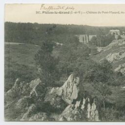 Plélan-le-Grand (I.-et-V.) - Château du Pont-Mussard, vu de la Vallée de Roca