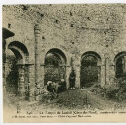 Le Temple de Lanleff (Côtes-du-Nord), construction romane-bizantine (XIḞ et XIIḞ siècles).
