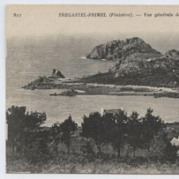 TREGASTEL-PRIMEL (Finistère).- Vue générale de la Pointe.