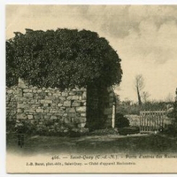 Saint-Quay (C.-du-N.).- Porte d'entrée des Ruines de la Ville Mario.