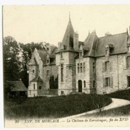 ENV. DE MORLAIX.- Le Château de Kervolongar, fin du XVIIe siècle.