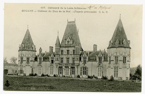 BOUAYE - Château du Bois de la Noë - (Façade principale)