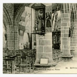 BATZ (Loire-Inf.) - Intérieur de l'Eglise Bas-Côté Sud